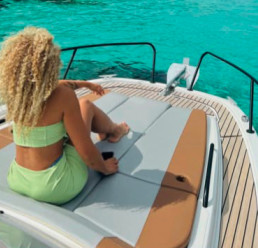 Women enjoying the ocean