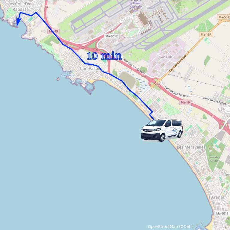 Hafenbereich in Cala Gamba